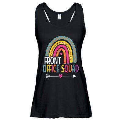 Front Office Squad Rainbow Vintage Ladies Essential Flowy Tank