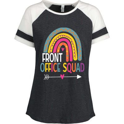 Front Office Squad Rainbow Vintage Enza Ladies Jersey Colorblock Tee