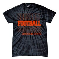 Football Oregon State In Modern Stacked Lettering Tie-Dye T-Shirt