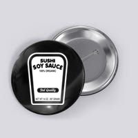Funny Organic Soy Sauce Halloween Costume Condiment Button