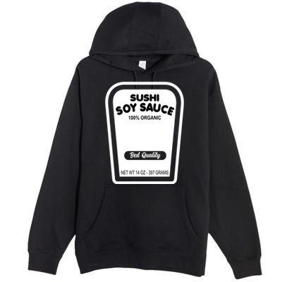 Funny Organic Soy Sauce Halloween Costume Condiment Premium Pullover Hoodie