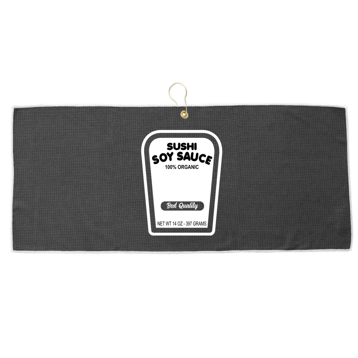 Funny Organic Soy Sauce Halloween Costume Condiment Large Microfiber Waffle Golf Towel