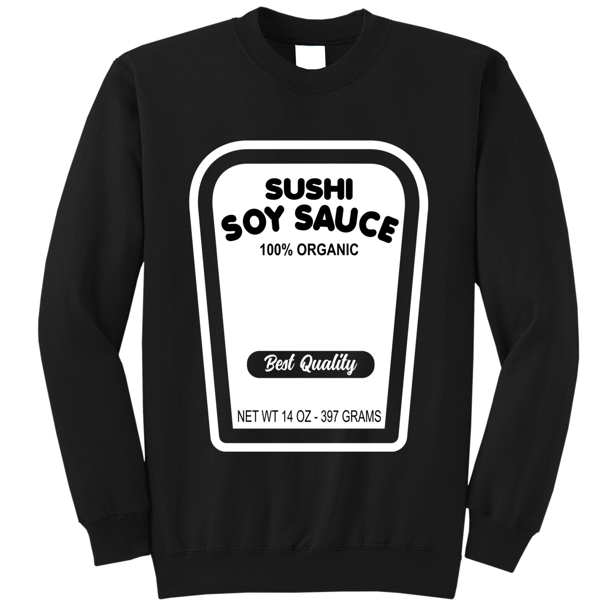 Funny Organic Soy Sauce Halloween Costume Condiment Tall Sweatshirt