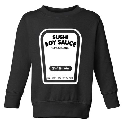 Funny Organic Soy Sauce Halloween Costume Condiment Toddler Sweatshirt