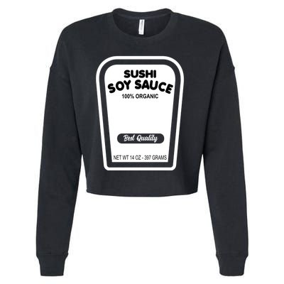 Funny Organic Soy Sauce Halloween Costume Condiment Cropped Pullover Crew