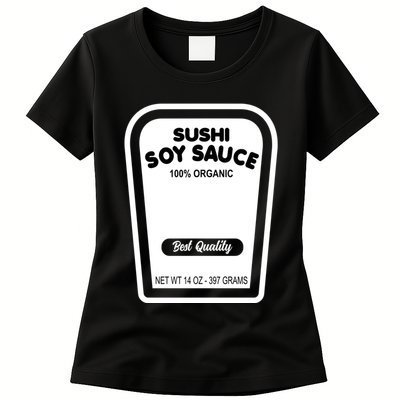 Funny Organic Soy Sauce Halloween Costume Condiment Womens T-Shirt