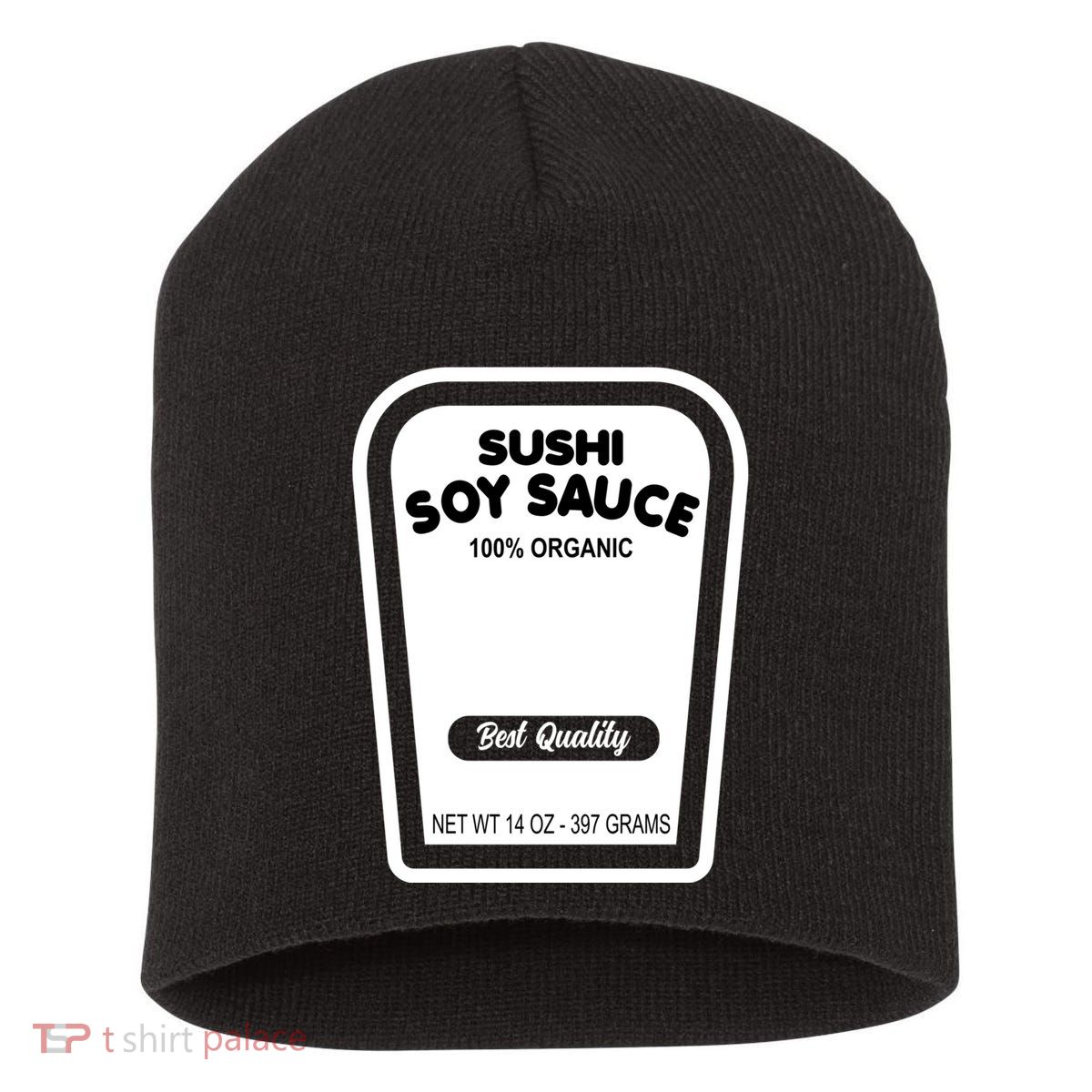 Funny Organic Soy Sauce Halloween Costume Condiment Short Acrylic Beanie