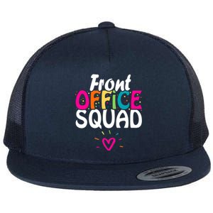 Front Office Squad Administrative Assistant School Secretary Flat Bill Trucker Hat