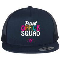 Front Office Squad Administrative Assistant School Secretary Flat Bill Trucker Hat