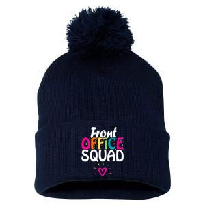 Front Office Squad Administrative Assistant School Secretary Pom Pom 12in Knit Beanie