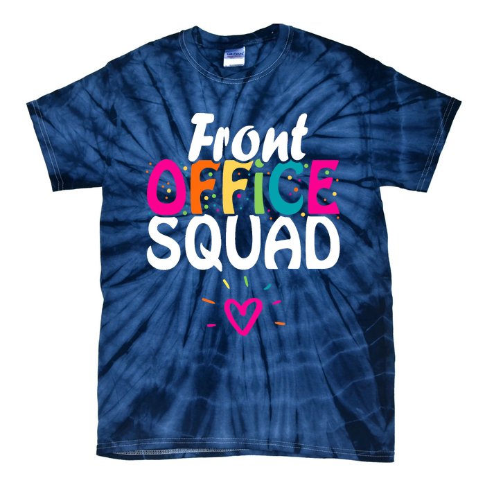 Front Office Squad Administrative Assistant School Secretary Tie-Dye T-Shirt