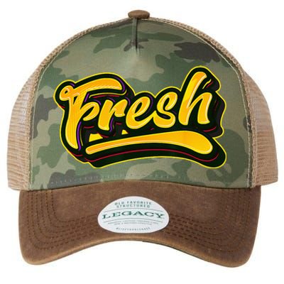 Fresh Old School Graffiti Style Funny Graffiti Graphic Legacy Tie Dye Trucker Hat