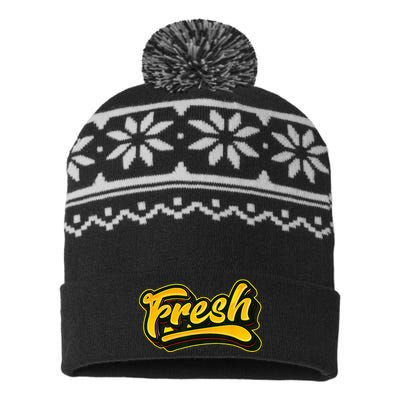 Fresh Old School Graffiti Style Funny Graffiti Graphic USA-Made Snowflake Beanie