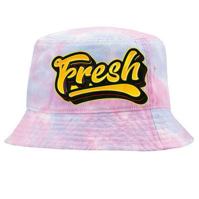 Fresh Old School Graffiti Style Funny Graffiti Graphic Tie-Dyed Bucket Hat