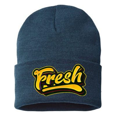 Fresh Old School Graffiti Style Funny Graffiti Graphic Sustainable Knit Beanie