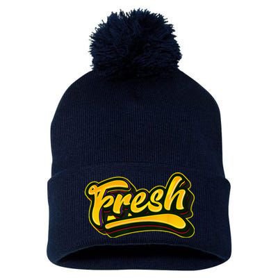 Fresh Old School Graffiti Style Funny Graffiti Graphic Pom Pom 12in Knit Beanie