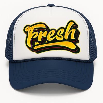 Fresh Old School Graffiti Style Funny Graffiti Graphic Trucker Hat