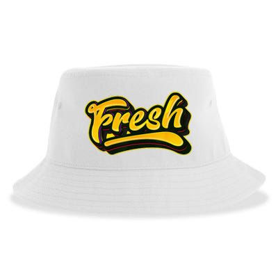 Fresh Old School Graffiti Style Funny Graffiti Graphic Sustainable Bucket Hat