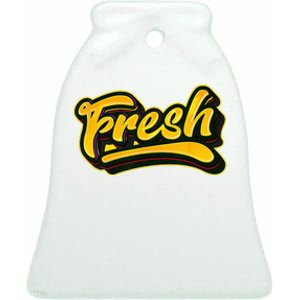 Fresh Old School Graffiti Style Funny Graffiti Graphic Ceramic Bell Ornament