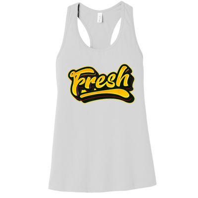 Fresh Old School Graffiti Style Funny Graffiti Graphic Women's Racerback Tank