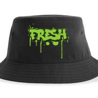 Fresh Old Schoolgraffiti Style  Funnygraffiti Graphic Sustainable Bucket Hat