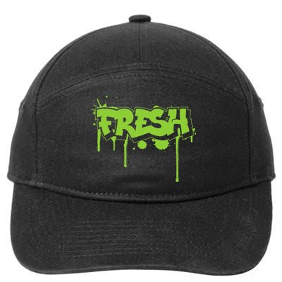 Fresh Old Schoolgraffiti Style  Funnygraffiti Graphic 7-Panel Snapback Hat