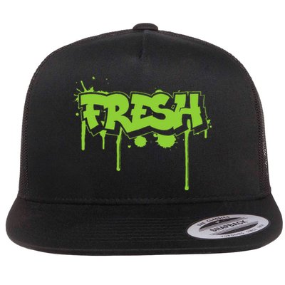 Fresh Old Schoolgraffiti Style  Funnygraffiti Graphic Flat Bill Trucker Hat