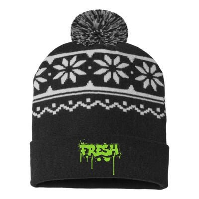 Fresh Old Schoolgraffiti Style  Funnygraffiti Graphic USA-Made Snowflake Beanie