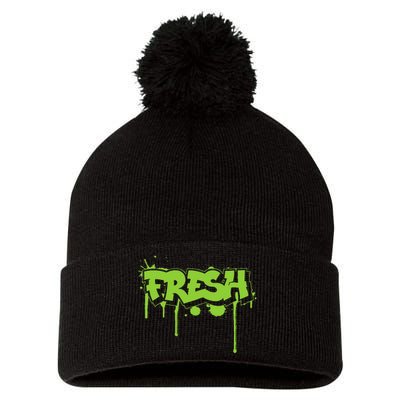 Fresh Old Schoolgraffiti Style  Funnygraffiti Graphic Pom Pom 12in Knit Beanie