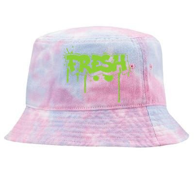 Fresh Old Schoolgraffiti Style  Funnygraffiti Graphic Tie-Dyed Bucket Hat