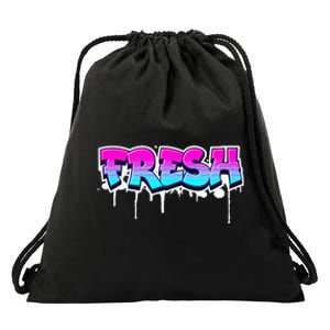 Fresh Old Schoolgraffiti Style  Funnygraffiti Graphic Drawstring Bag