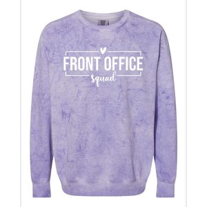 Front Office Squad Administrative Assistant School Secretary Gift Colorblast Crewneck Sweatshirt