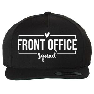 Front Office Squad Administrative Assistant School Secretary Gift Wool Snapback Cap