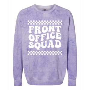 Front Office Squad Administrative Assistant School Secretary Gift Colorblast Crewneck Sweatshirt