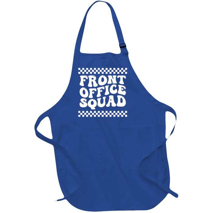 Front Office Squad Administrative Assistant School Secretary Gift Full-Length Apron With Pockets