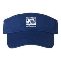 Front Office Squad Administrative Assistant School Secretary Gift Valucap Bio-Washed Visor