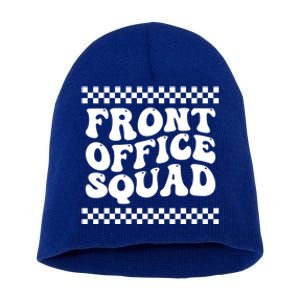 Front Office Squad Administrative Assistant School Secretary Gift Short Acrylic Beanie