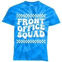 Front Office Squad Administrative Assistant School Secretary Gift Kids Tie-Dye T-Shirt