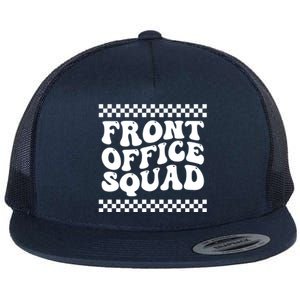 Front Office Squad Administrative Assistant School Secretary Gift Flat Bill Trucker Hat