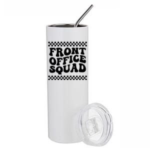 Front Office Squad Administrative Assistant School Secretary Gift Stainless Steel Tumbler