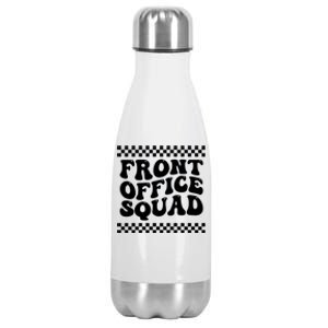 Front Office Squad Administrative Assistant School Secretary Gift Stainless Steel Insulated Water Bottle