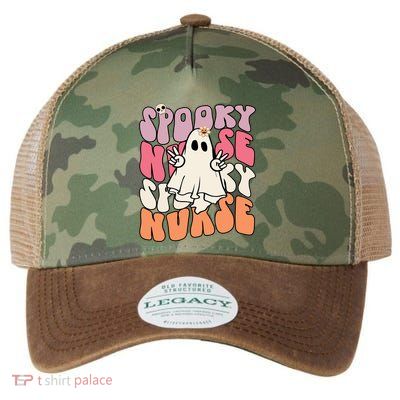 Funny One Spooky Nurse Halloween Nurse Squad Boo Boo Crew Gift Legacy Tie Dye Trucker Hat