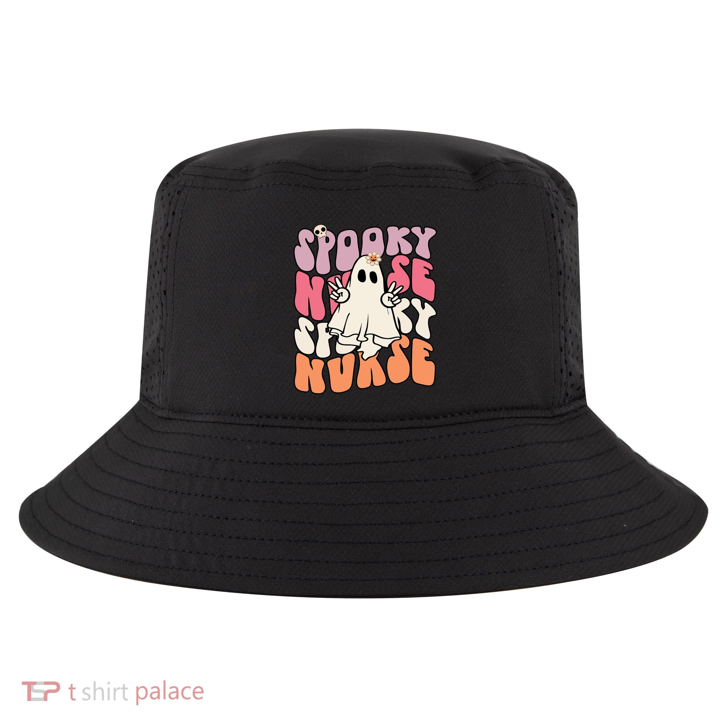 Funny One Spooky Nurse Halloween Nurse Squad Boo Boo Crew Gift Cool Comfort Performance Bucket Hat