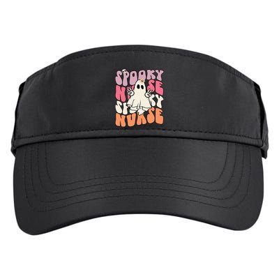 Funny One Spooky Nurse Halloween Nurse Squad Boo Boo Crew Gift Adult Drive Performance Visor