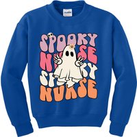 Funny One Spooky Nurse Halloween Nurse Squad Boo Boo Crew Gift Kids Sweatshirt