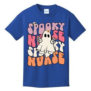 Funny One Spooky Nurse Halloween Nurse Squad Boo Boo Crew Gift Kids T-Shirt