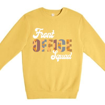 Front Office Squad Administrative Assistant School Secretary Cute Gift Premium Crewneck Sweatshirt