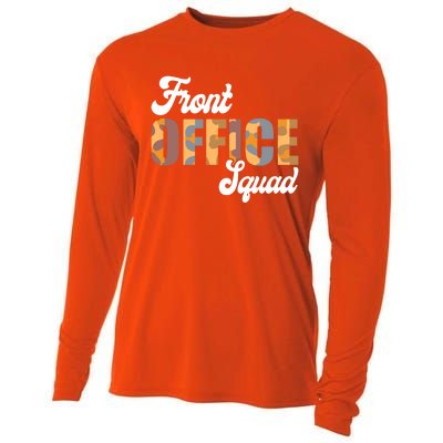 Front Office Squad Administrative Assistant School Secretary Cute Gift Cooling Performance Long Sleeve Crew