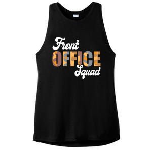 Front Office Squad Administrative Assistant School Secretary Cute Gift Ladies PosiCharge Tri-Blend Wicking Tank