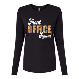 Front Office Squad Administrative Assistant School Secretary Cute Gift Womens Cotton Relaxed Long Sleeve T-Shirt